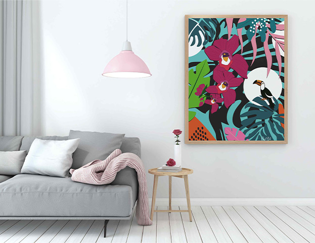 Elobibie-ILLUSTRATION-TROPICAL-ORCHIDEE-FEUILLES-TOUCAN Elobibie-ILLUSTRATION-TROPICAL-ORCHIDEE-FEUILLES-TOUCAN
